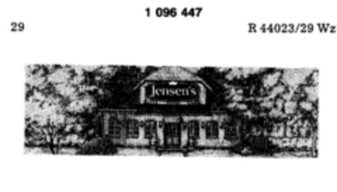 Jensen`s Altes Gasthaus Logo (DPMA, 08.02.1986)