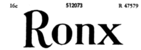 Ronx Logo (DPMA, 24.02.1939)