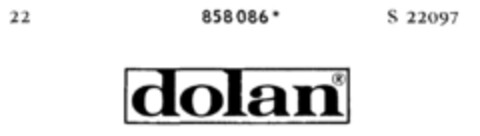 dolan Logo (DPMA, 22.04.1969)