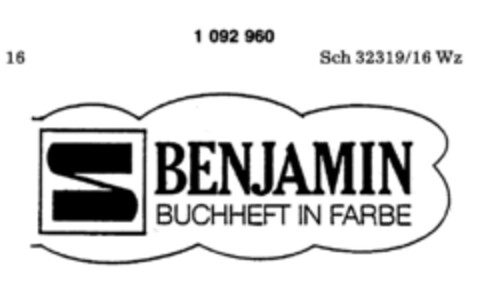 BENJAMIN BUCHHEFT IN FARBE Logo (DPMA, 12/18/1985)