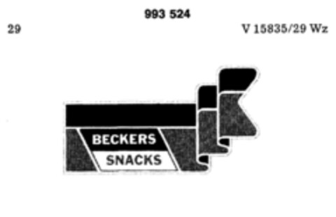 BECKERS SNACKS Logo (DPMA, 07.04.1978)