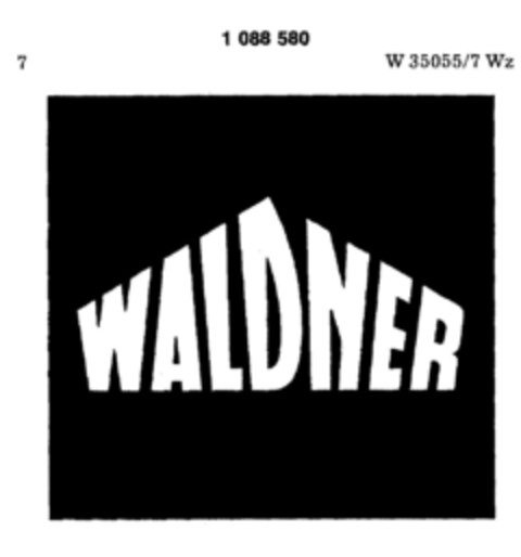 WALDNER Logo (DPMA, 12.04.1985)