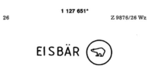 EISBÄR Logo (DPMA, 21.05.1988)