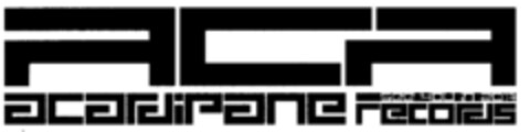ACA ACARDIPANE RECORDS Logo (DPMA, 13.01.2000)