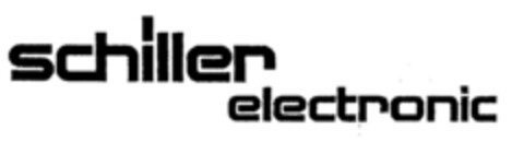 schiller electronic Logo (DPMA, 16.07.2001)