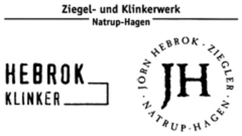 Ziegel- und Klinkerwerk Natrup-Hagen HEBROK KLINKER JÖRN HEBROK ZIEGLER JH NATRUP-HAGEN Logo (DPMA, 05/27/2011)