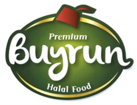 Premium Buyrun Halal Food Logo (DPMA, 06/15/2015)