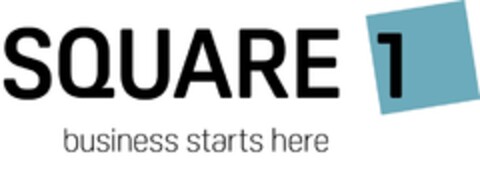 SQUARE 1 business starts here Logo (DPMA, 02.08.2018)