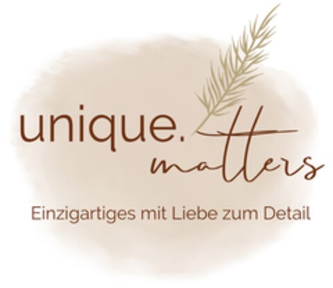 unique.matters Einzigartiges mit Liebe zum Detail Logo (DPMA, 19.01.2024)