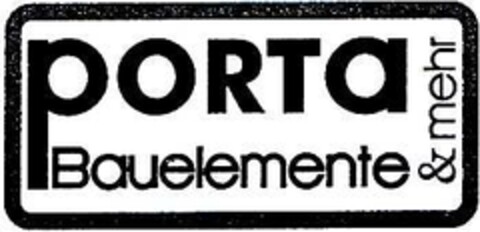 Porta Bauelemente & mehr Logo (DPMA, 30.10.2002)