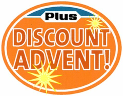 Plus DISCOUNT ADVENT! Logo (DPMA, 30.09.2003)