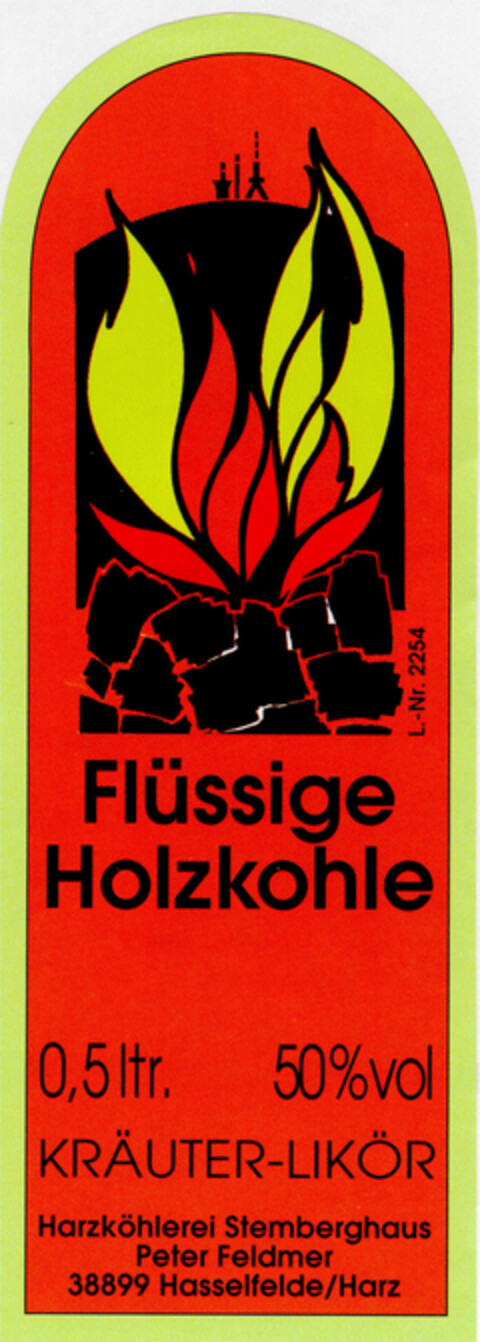 Flüssige Holzkohle Logo (DPMA, 22.08.1996)