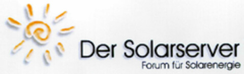 Der Solarserver Forum für Solarenergie Logo (DPMA, 11.09.1998)