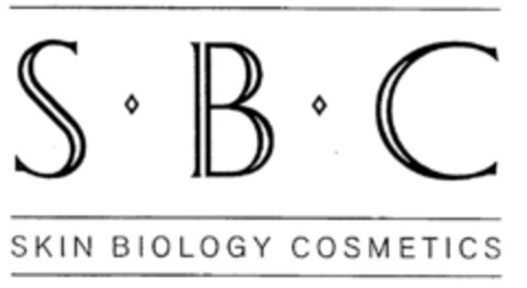 S B C SKIN BIOLOGY COSMETICS Logo (DPMA, 03.02.1999)