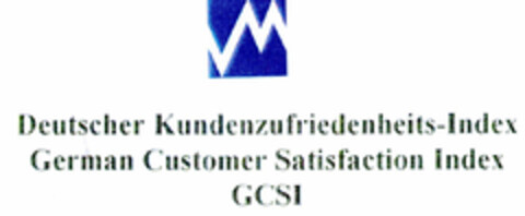 Deutscher Kundenzufriedenheits-Index German Customer Satisfaction Index GCSI Logo (DPMA, 02.07.1999)