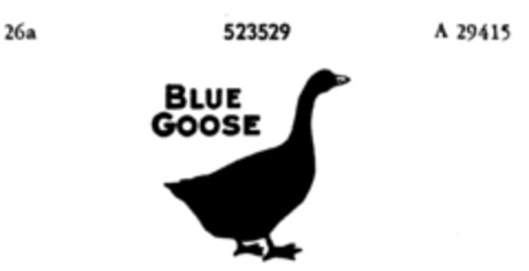BLUE GOOSE Logo (DPMA, 10.04.1940)