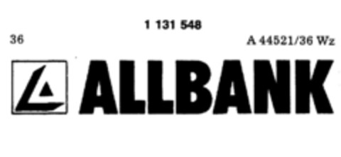 ALLBANK Logo (DPMA, 03.05.1988)