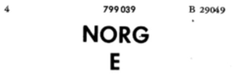 NORG E Logo (DPMA, 17.04.1963)