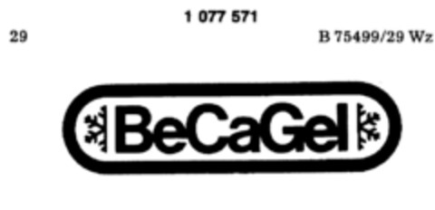 BeCaGel Logo (DPMA, 10.10.1984)