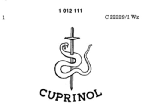 CUPRINOL Logo (DPMA, 06/19/1972)
