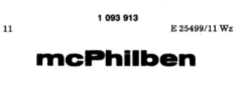 mcPhilben Logo (DPMA, 11/15/1985)