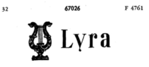 Lyra Logo (DPMA, 04.11.1903)