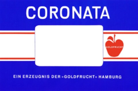 CORONATA EIN ERZEUGNIS DER "GOLDFRUCHT" HAMBURG Logo (DPMA, 04/10/1965)