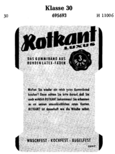 Rotkant LUXUS Logo (DPMA, 01.01.1900)