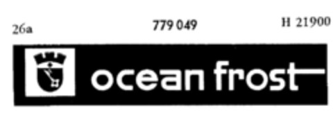 ocean frost Logo (DPMA, 10.08.1962)