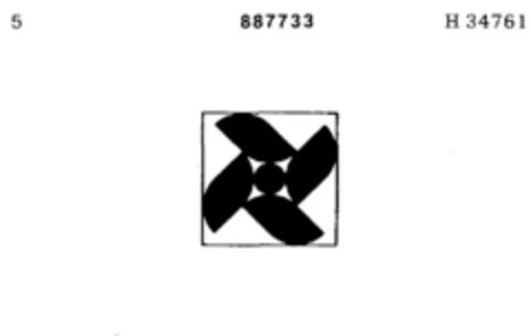 887733 Logo (DPMA, 08.09.1970)