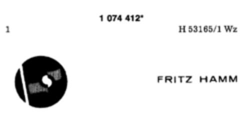 FRITZ HAMM Logo (DPMA, 09/19/1984)