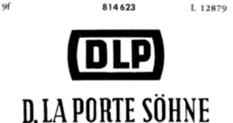 DLP D.LA PORTE SÖHNE Logo (DPMA, 22.01.1965)
