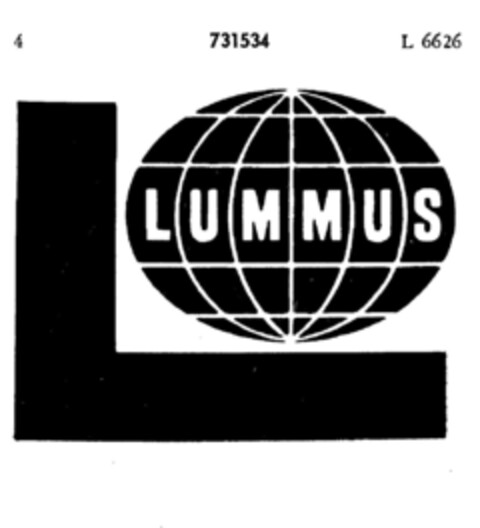 LUMMUS Logo (DPMA, 01/08/1958)