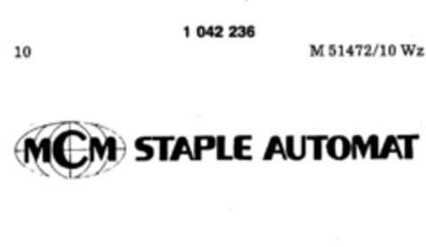 MCM STAPLE AUTOMAT Logo (DPMA, 15.05.1982)
