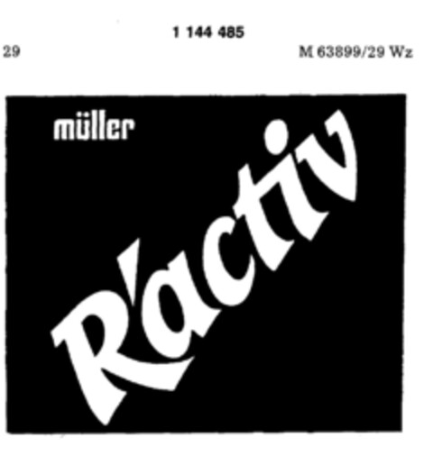 müller R`activ Logo (DPMA, 10/31/1988)