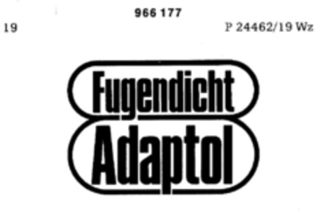 Fugendicht Adaptol Logo (DPMA, 09.03.1977)