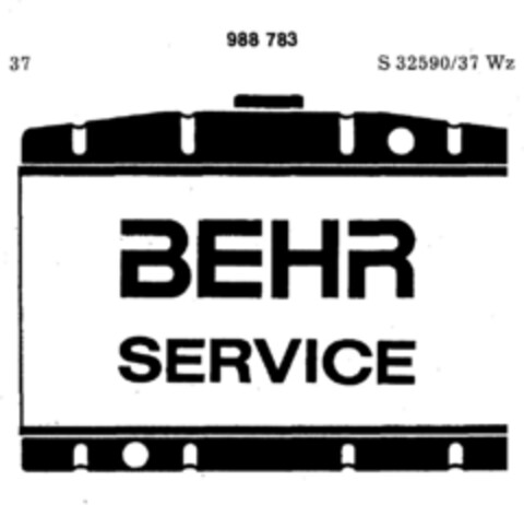 BEHR SERVICE Logo (DPMA, 04/02/1979)