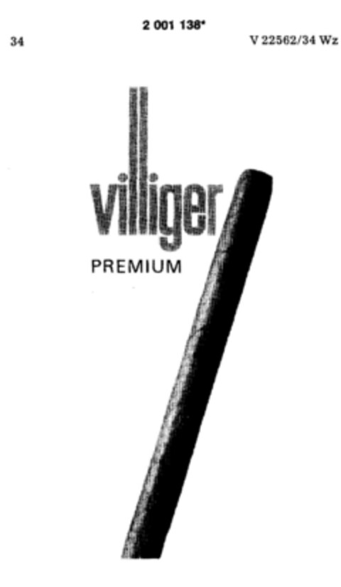 villiger PREMIUM Logo (DPMA, 02/15/1991)