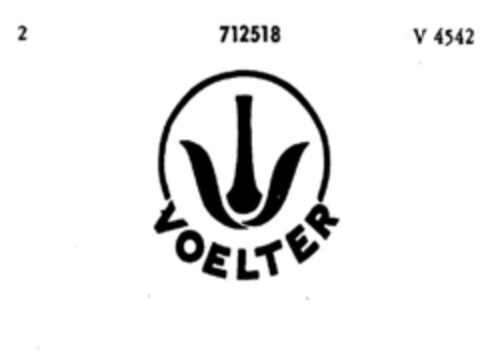 VOELTER Logo (DPMA, 05/03/1957)