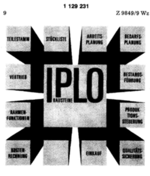 IPLO BAUSTEINE Logo (DPMA, 19.04.1988)