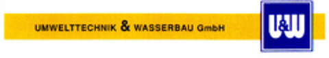 U&W UMWELTTECHNIK & WASSERBAU GmbH Logo (DPMA, 21.08.2000)