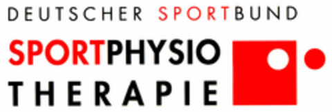 DEUTSCHER SPORTBUND SPORTPHYSIO THERAPIE Logo (DPMA, 09/26/2001)