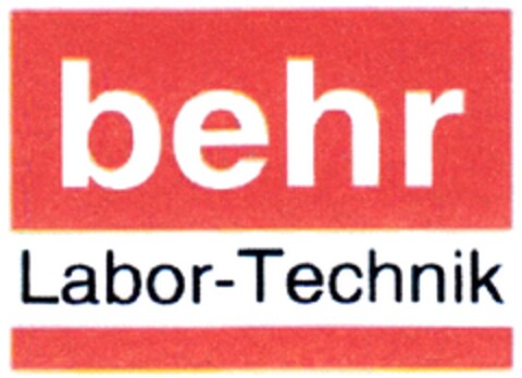 behr Labor-Technik Logo (DPMA, 02/09/2012)