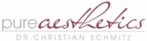 pureaesthetics DR. CHRISTIAN SCHMITZ Logo (DPMA, 24.01.2013)