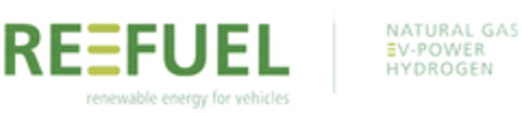 REEFUEL renewable energy for vehicles NATURAL GAS EV-POWER HYDROGEN Logo (DPMA, 19.03.2021)