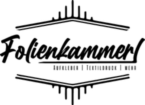 Folienkammer AUFKLEBER | TEXTILDRUCK | MEHR Logo (DPMA, 30.01.2021)