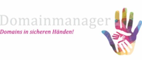 Domainmanager Domains in sicheren Händen! Logo (DPMA, 07/13/2023)