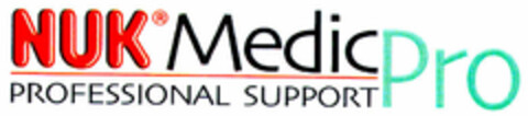 NUK MedicPro PROFESSIONAL SUPPORT Logo (DPMA, 07/03/2002)