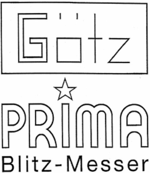 Götz PRIMA Blitz-Messer Logo (DPMA, 24.07.2004)