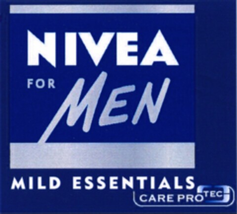 NIVEA FOR MEN MILD ESSENTIALS CARE PROTEC Logo (DPMA, 16.03.2005)